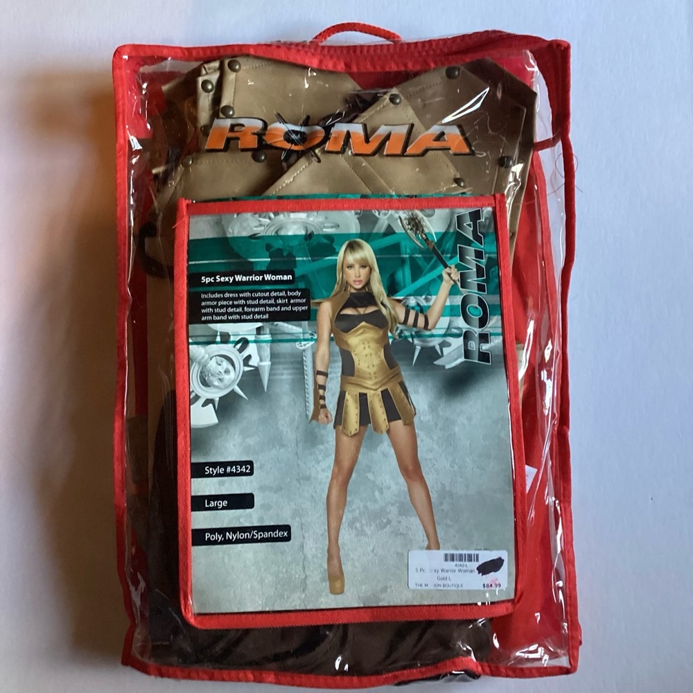 Roma Women's Sexy Warrior Costume Halloween BRAND NEW!!
